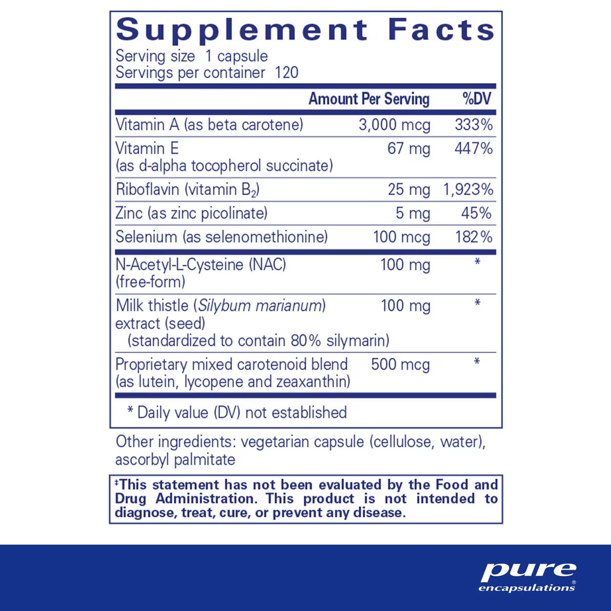 AntiOxidant Formula 120's