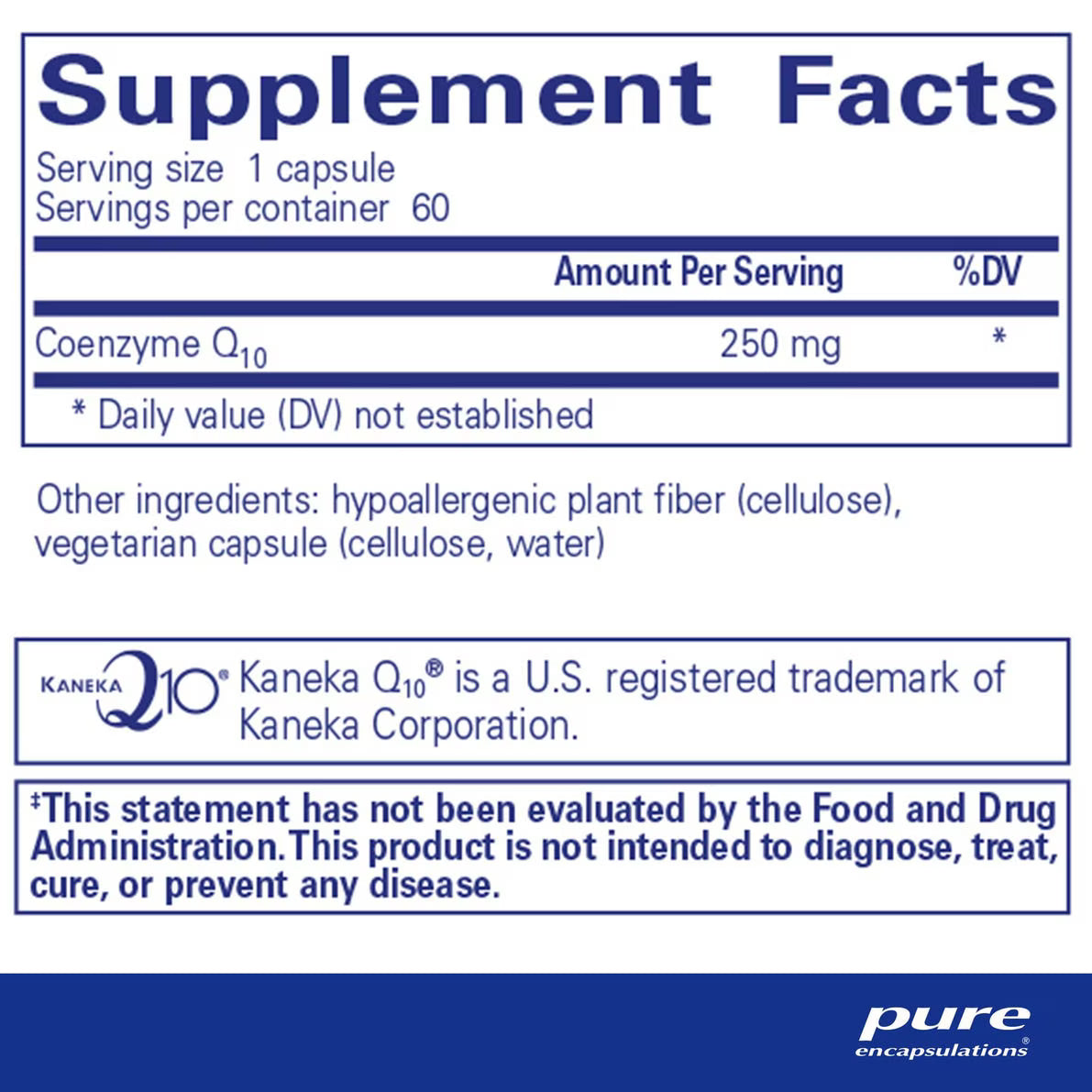 CoQ10  - 250 Mg. 60's