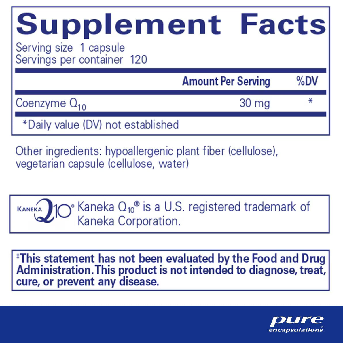 CoQ10  - 30 Mg. 120's