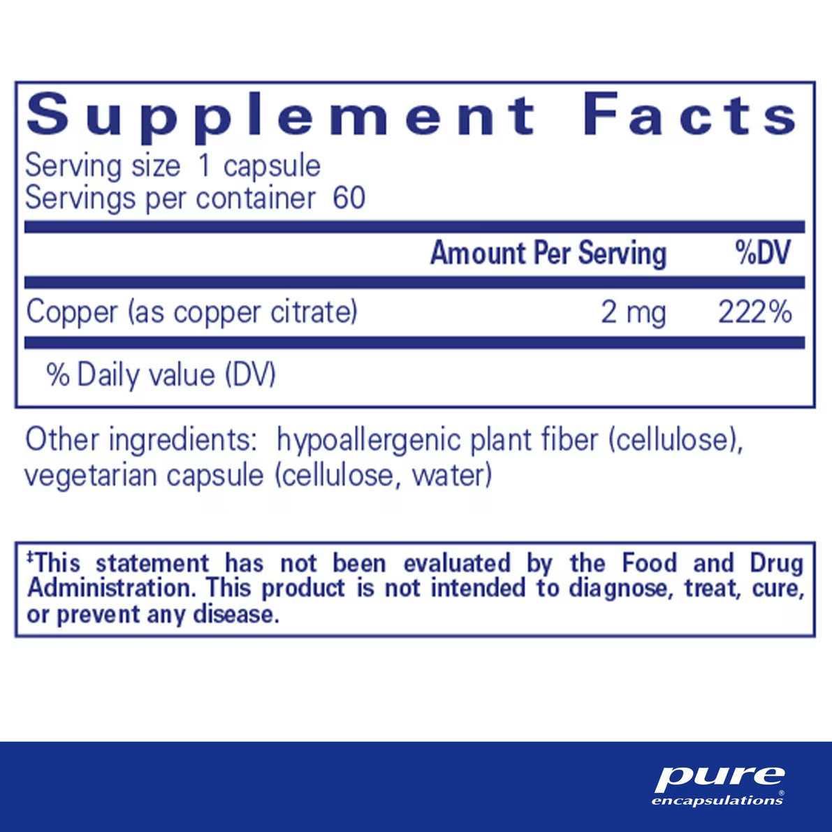 Copper (citrate) 60's