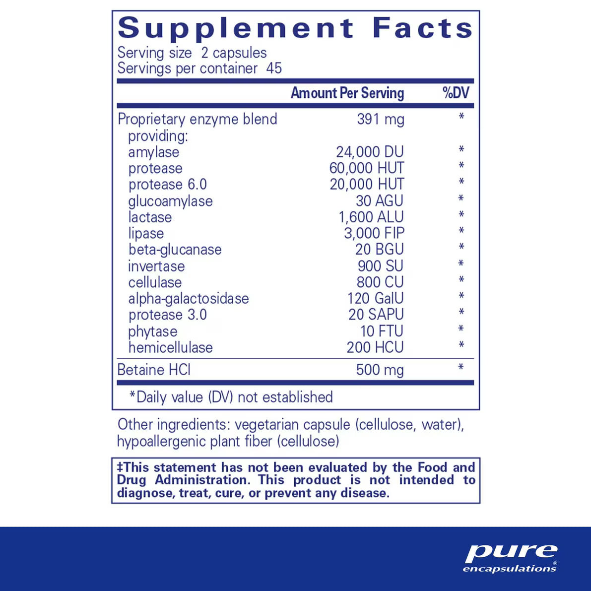 Digestive Enzymes Ultra with Betaine HCl