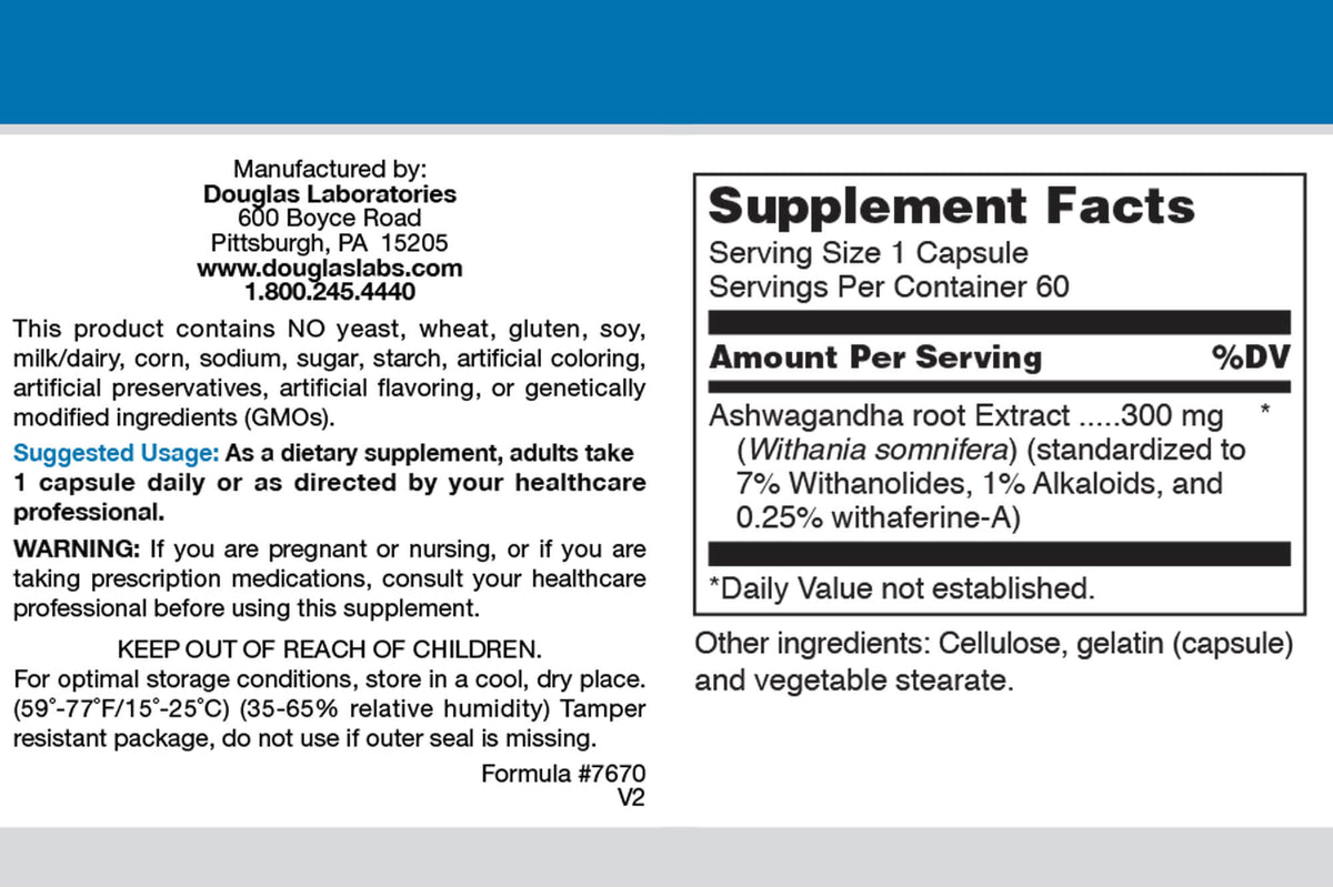Ayur-Ashwagandha - 60 Capsules
