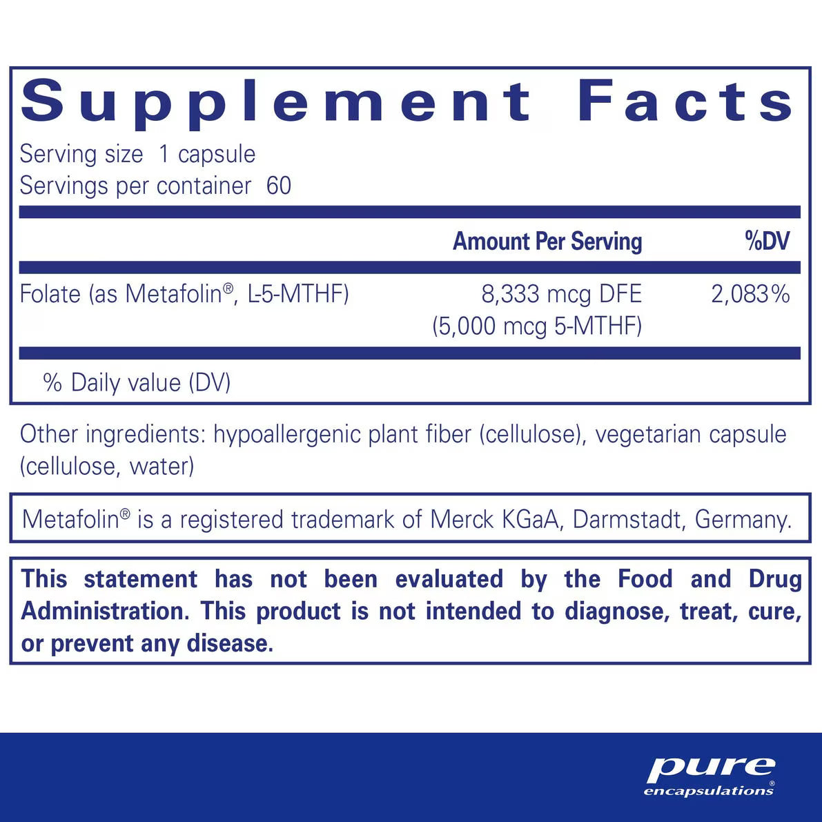 Folate 5,000 60's