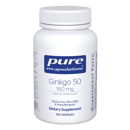 Ginkgo 50 - 160 mg. 120's