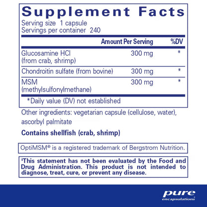 Glucosamine  Chondroitin with MSM