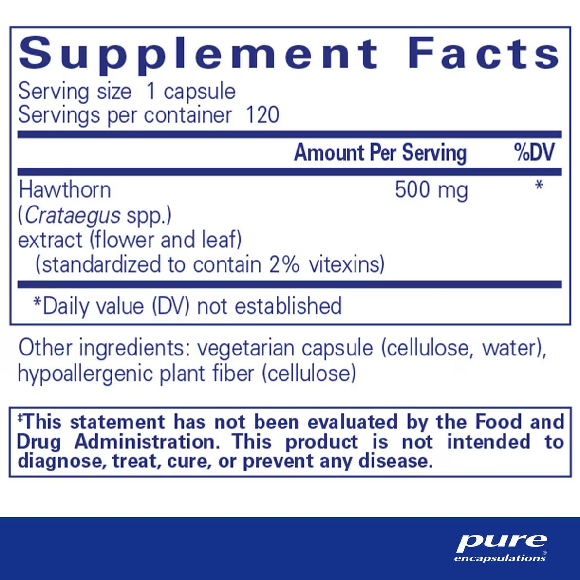 Hawthorn Extract 120's
