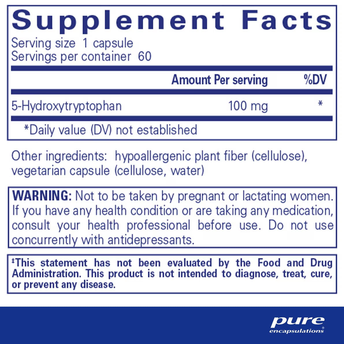 5-HTP (5-Hydroxytryptophan) 100 mg