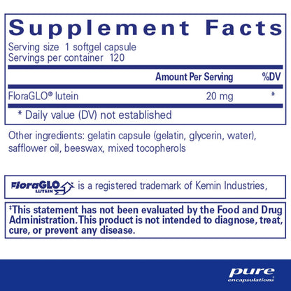 Lutein 20 mg.