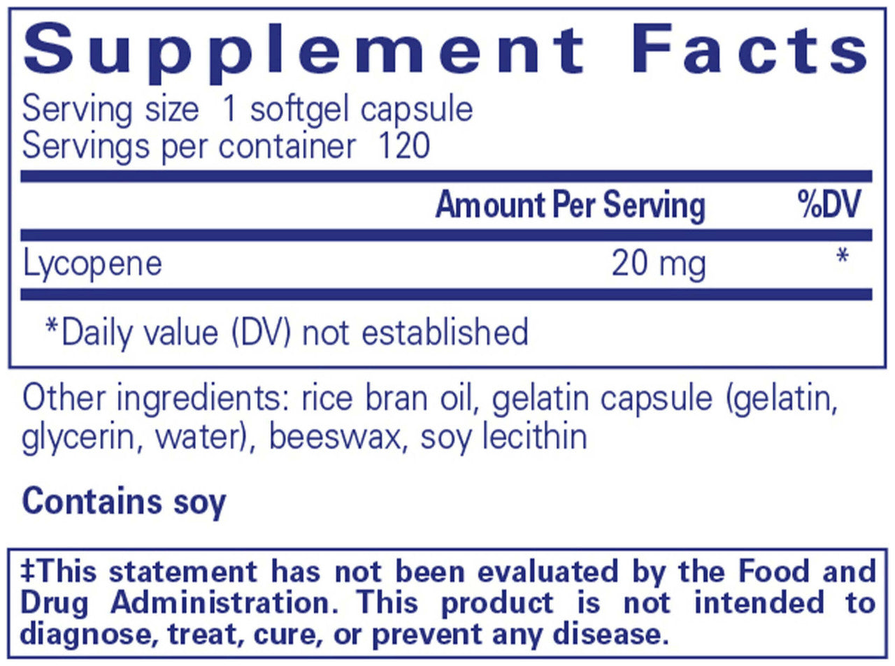 Lycopene 20 mg