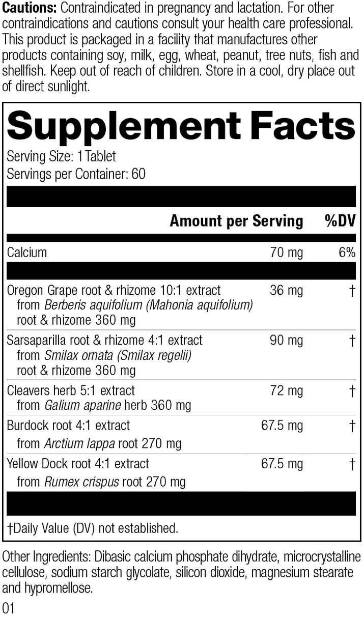 supplement fact label