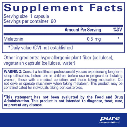 Melatonin 0.5 Mg