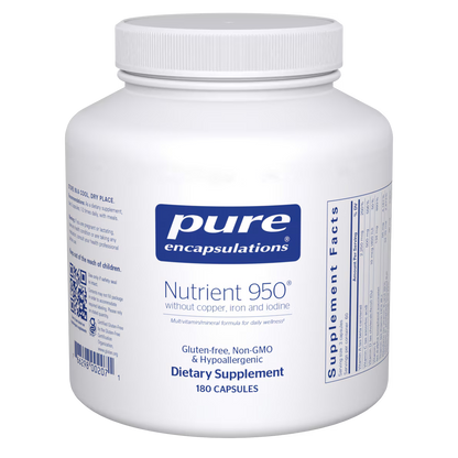 Nutrient 950® without Copper, Iron & Iodine 180's