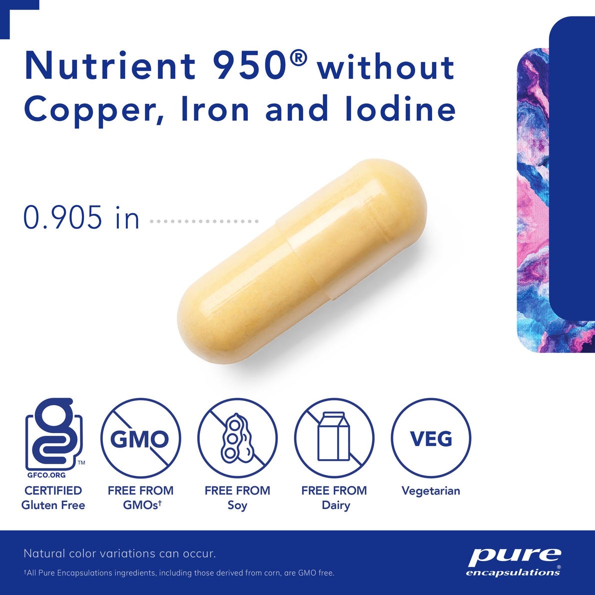Nutrient 950® without Copper, Iron & Iodine 180's