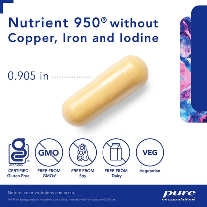 Nutrient 950® without Copper, Iron & Iodine 180's