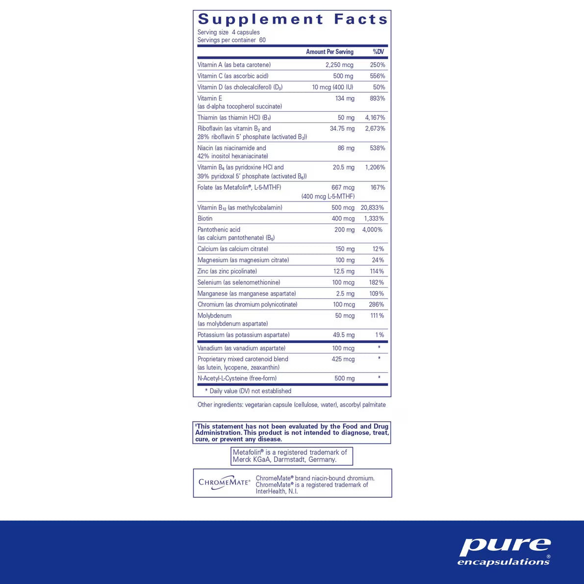Nutrient 950® with NAC 240's