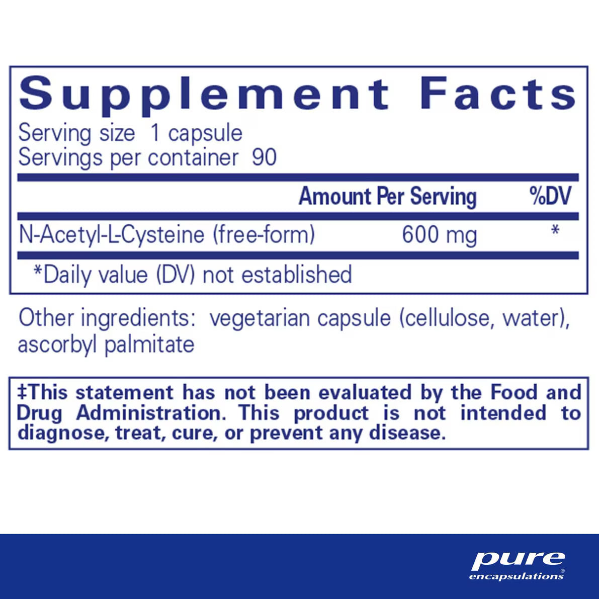 NAC (n-acetyl-l-cysteine) 600 mg