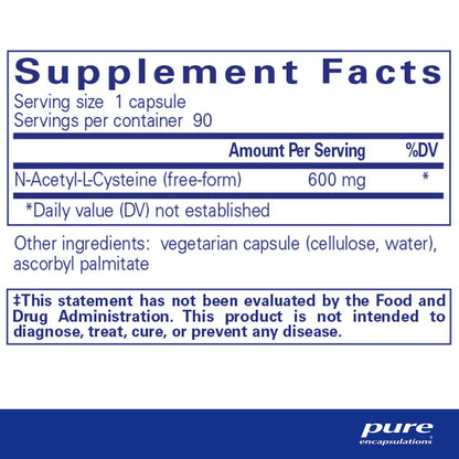 NAC (n-acetyl-l-cysteine) 600 mg