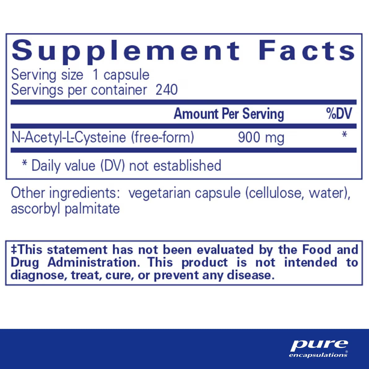 NAC (n-acetyl-l-cysteine) 900 mg