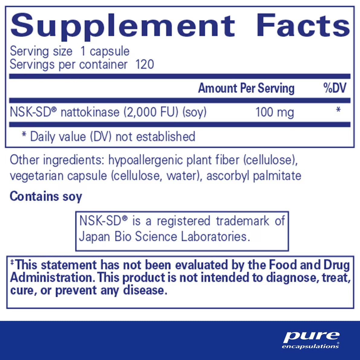 NSK-SD® (Nattokinase) 100 mg