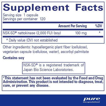 NSK-SD® (Nattokinase) 100 mg