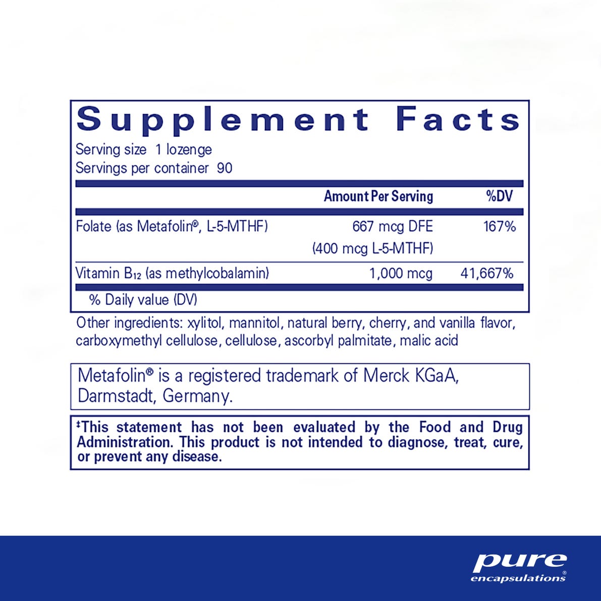 PureMelt B12 Folate 90's