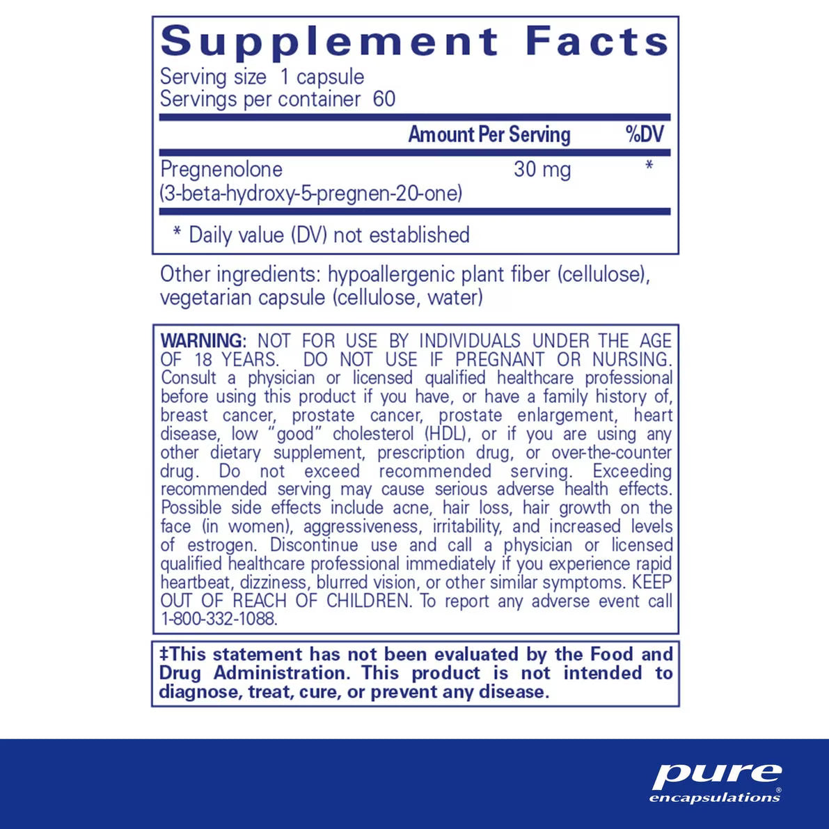 Pregnenolone 30 mg