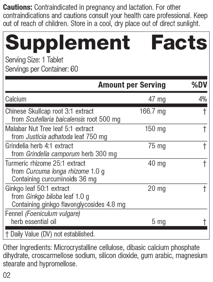 M1830 PulmaCo Rev 01 Supplement Facts
