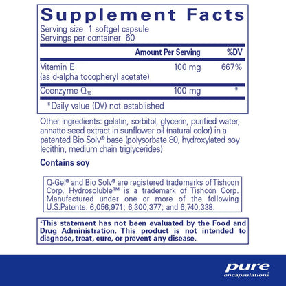 Q-Gel® (Hydrosoluble™ CoQ10) 100 mg 60's