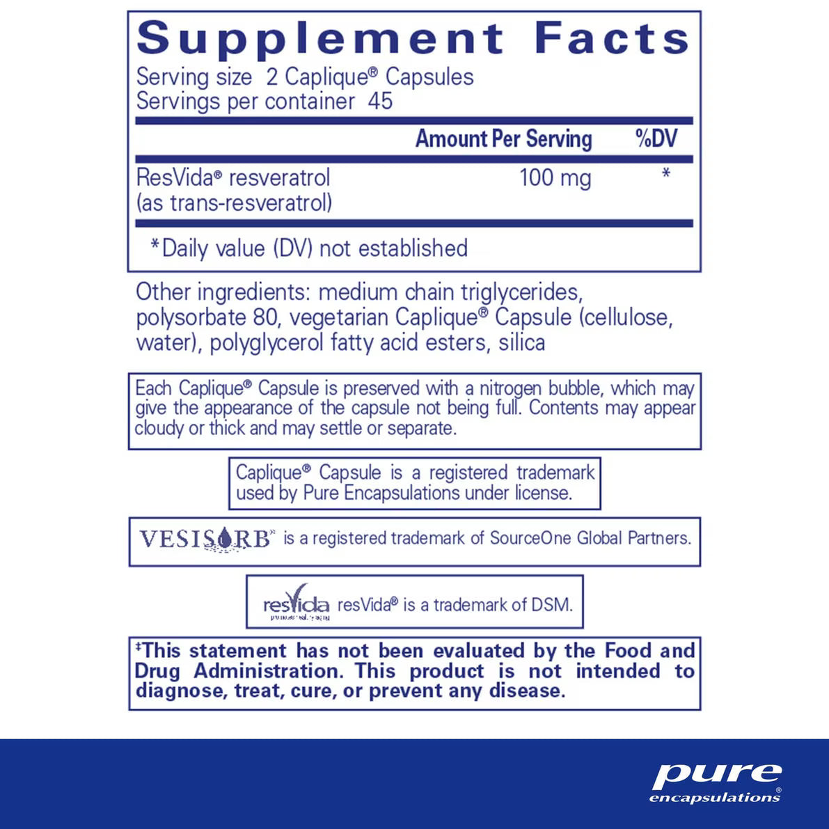 Resveratrol VESIsorb® 90's