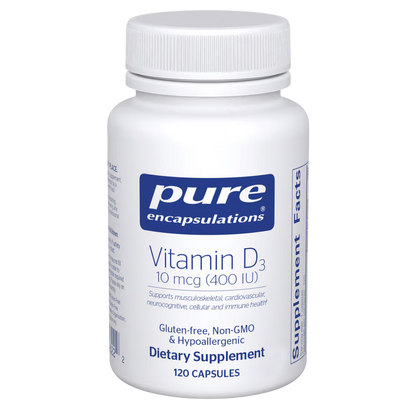 Vitamin D3 10 mcg (400 IU) 120's