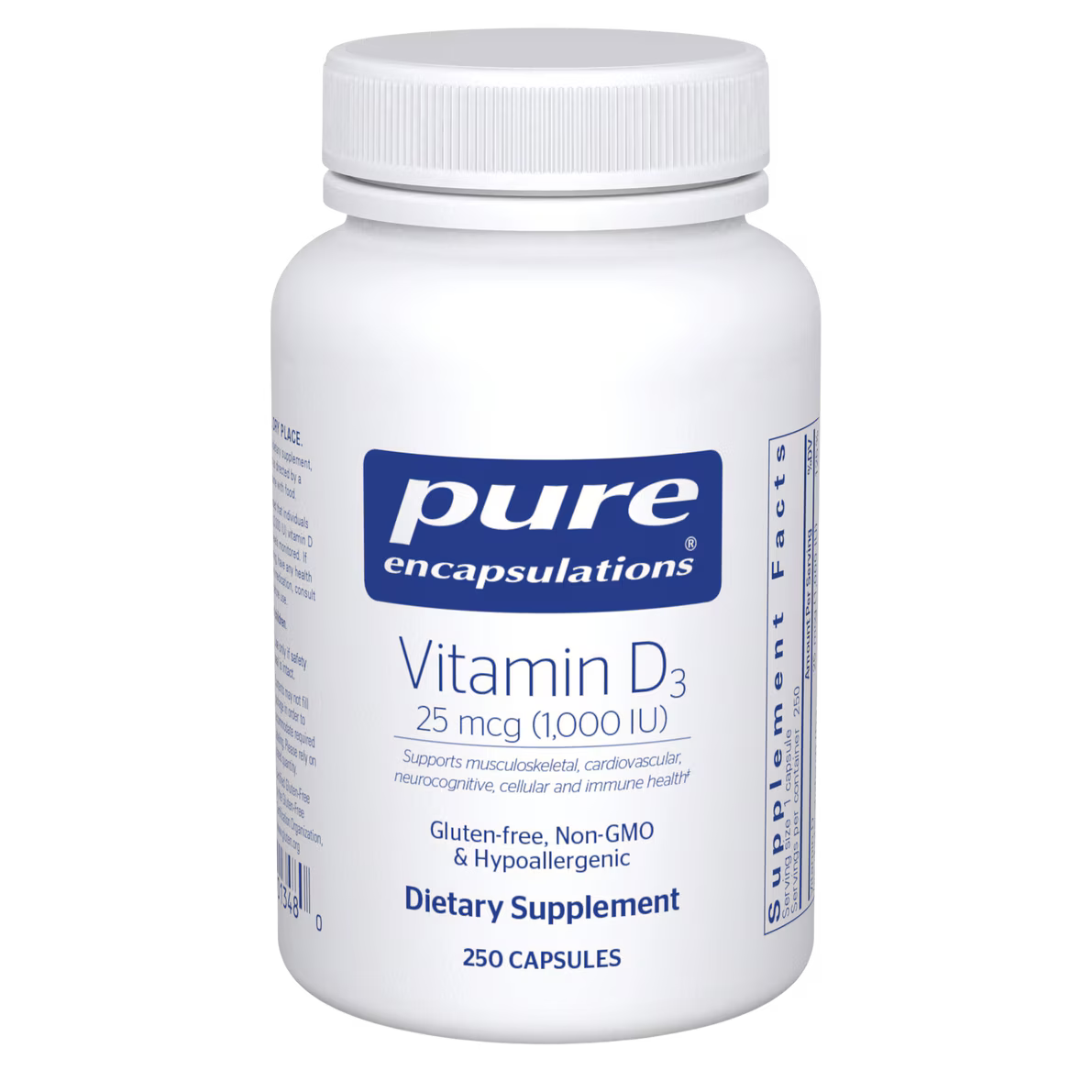 Vitamin D3 25 mcg (1,000 IU)