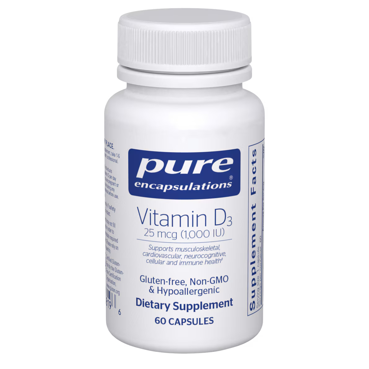 Vitamin D3 25 mcg (1,000 IU)