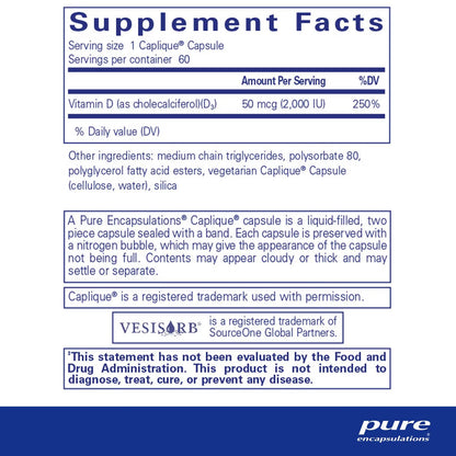Vitamin D3 VESIsorb® 60's