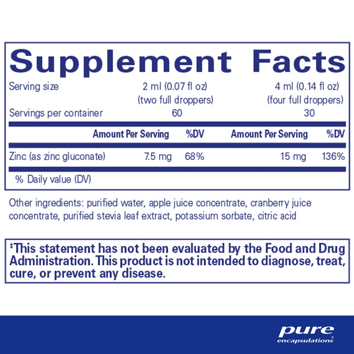 Zinc liquid 15 mg 120 ml