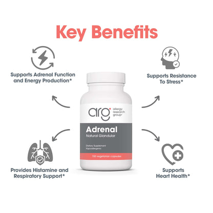 Adrenal – suggested use: 1 capsule daily with food
