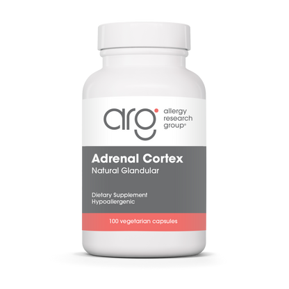 Allergy Research Group Adrenal Cortex – 100 vegetarian capsules bottle front label