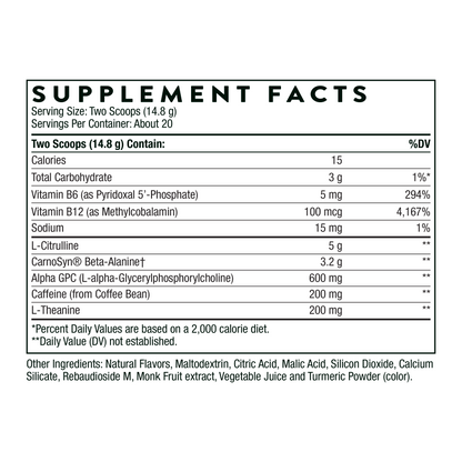 Advanced Pre-Workout 2