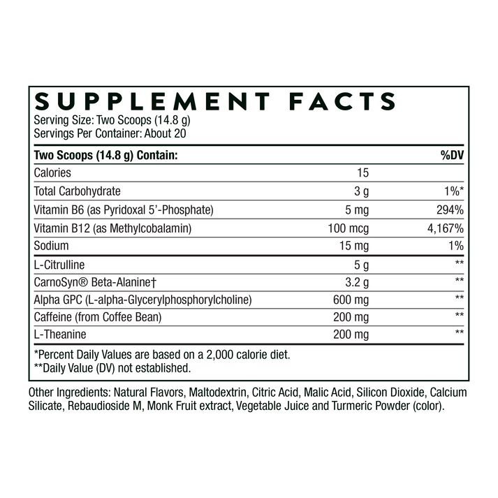 Advanced Pre-Workout 2