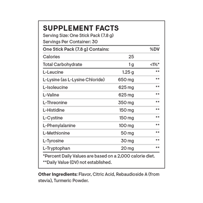Amino Complex - Travel Packs - Lemon 2
