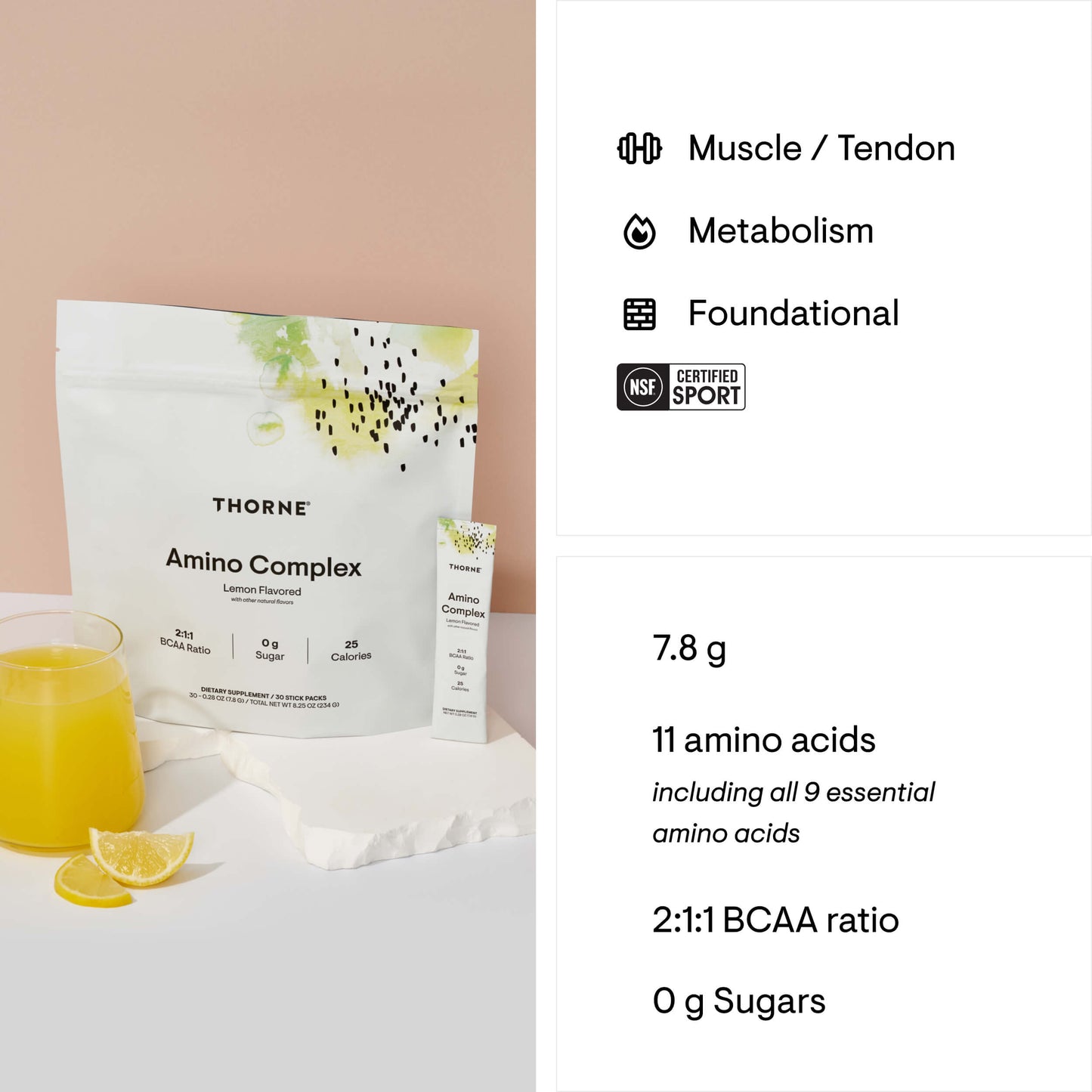 Amino Complex - Travel Packs - Lemon 3