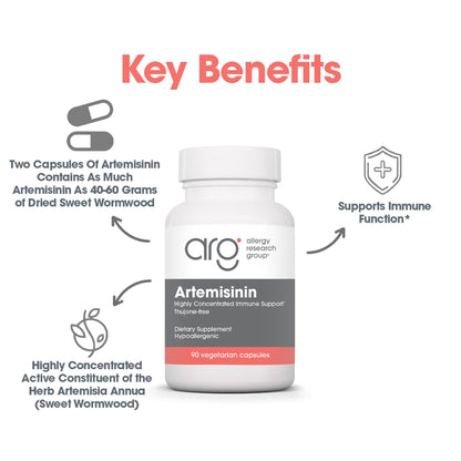Artemisinin - suggested use: 1 capsule three times daily before meals.