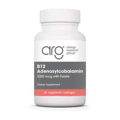 Allergy Research Group B12 Adenosylcobalamin - 60 vegetarian lozenges bottle front label