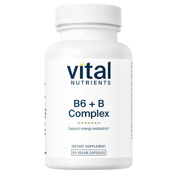 Vital Nutrients B6 + B Complex supplement.