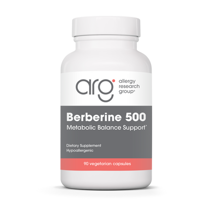Allergy Research Group Berberine 500 - 90 vegetarian capsules bottle front label