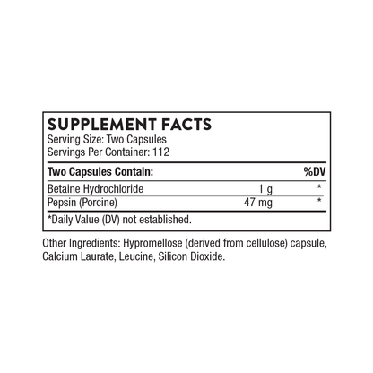 Betaine HCL & Pepsin 2