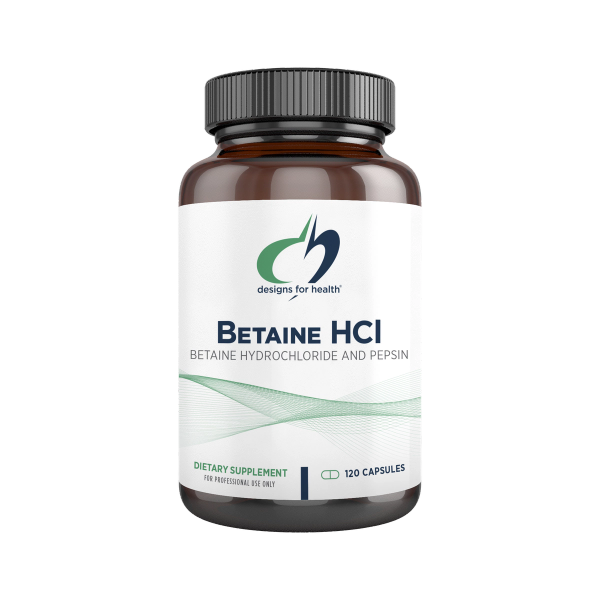 Betaine HCl 120 capsules bottle image old