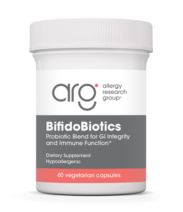 Allergy Research Group BifidoBiotics - 60 vegetarian capsules bottle front label