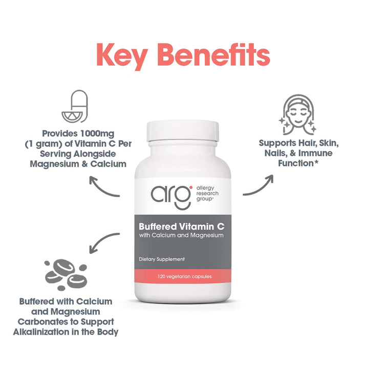 Buffered Vitamin C - suggested use: 2 capsules daily between meals