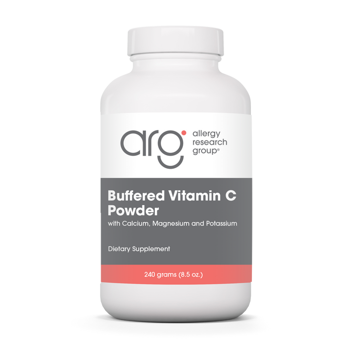 Allergy Research Group Buffered Vitamin C Powder - 240 grams ( 8.5 oz) bottle front label
