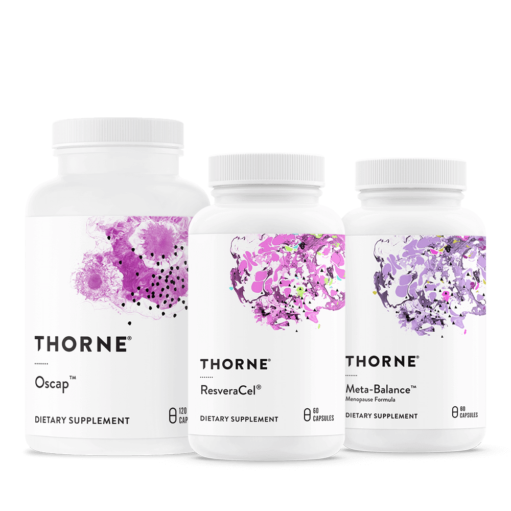 Menopause Bundle (ResveraCel, Meta-Balance, Advanced Bone Support)